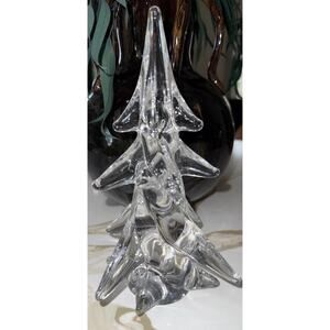 Dansk Japan Christmas Tree crystal Art glass Lead Crystal 7.5” Holidays